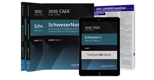 2025 CAIA Level 1 Schweser Notes 재수강생